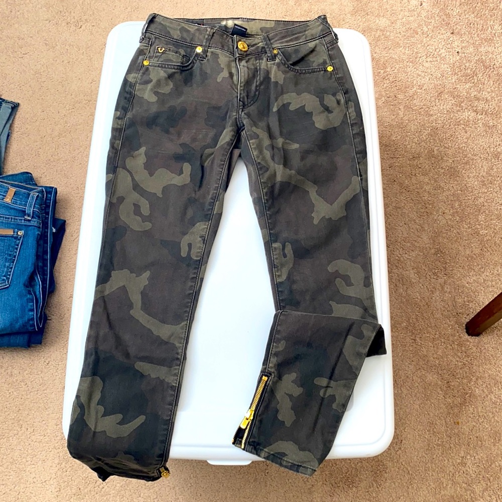 True Religion camouflage jeans